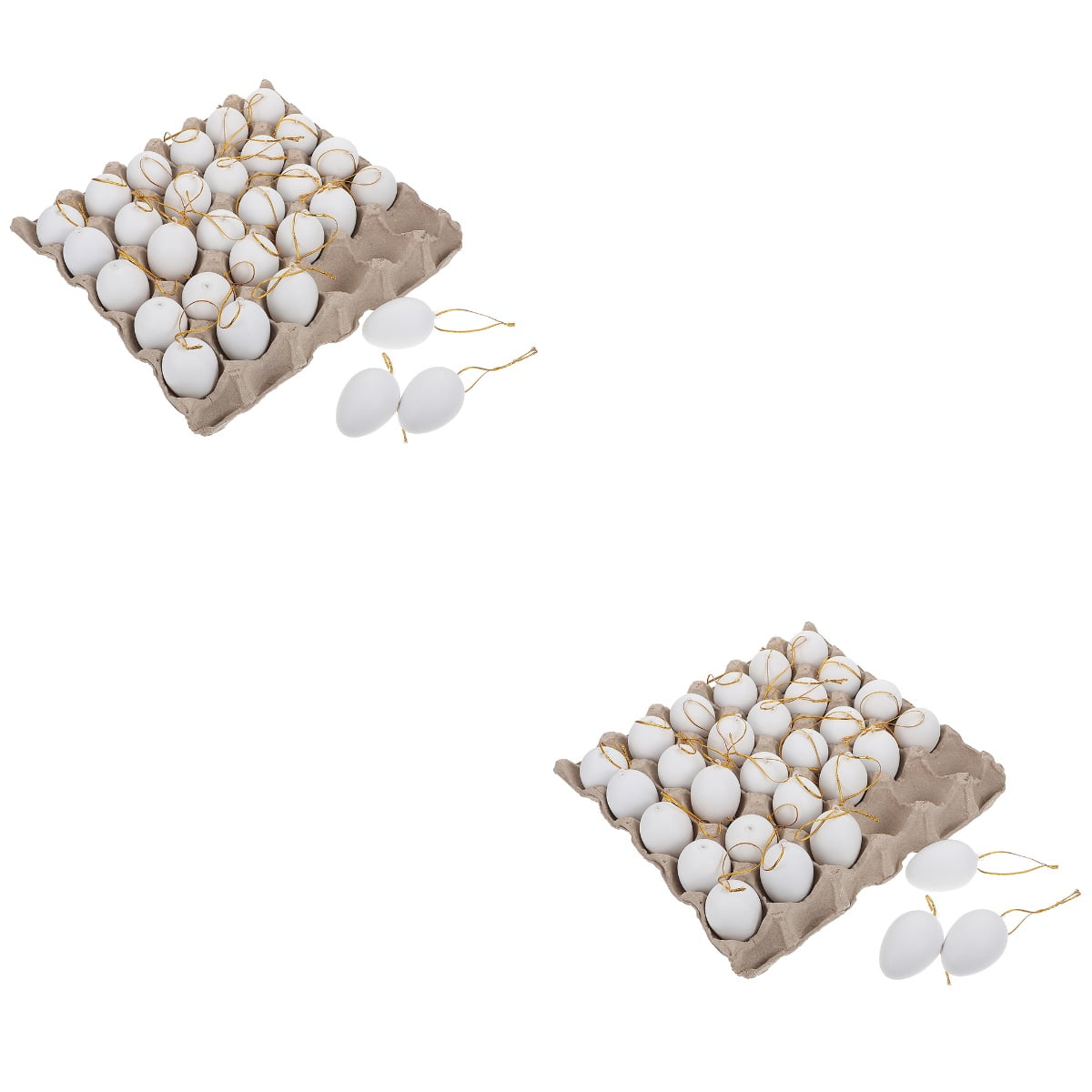 Worgeous 2 Sets  of Easter DIY Eggs Simulated Easter Eggs Egg Graffiti Toys Kids Egg Painting Toys Easter Eggs