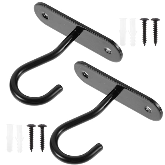 Worgeous 2 Sets of Wall-mounted Ceiling Hooks Metal Flower Pot Hooks Hanging Plant Hooks Planter Hooks