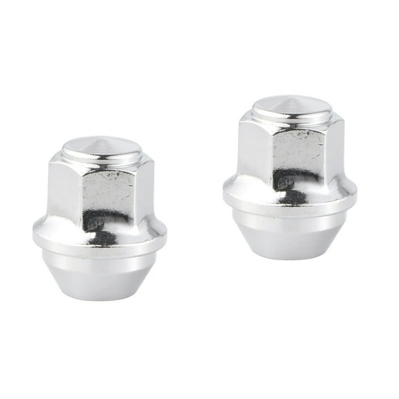 Worgeous 2 pcs 31mm Replacement Wheel Nuts Alloy 19MM Precision Wheel Hub Nuts for (Silver)
