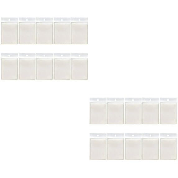 Worgeous 20 Pcs Adhesive Memo Pad Clear Message Note Transparent Memo Stickers Writing Note Pads