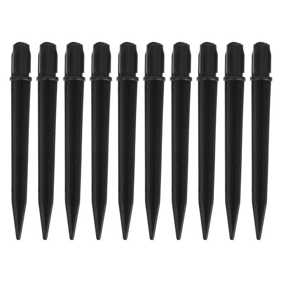 Worgeous 20 Pcs Lanterns Lawn Light Stakes 13.40X1.40X1.20CM Black