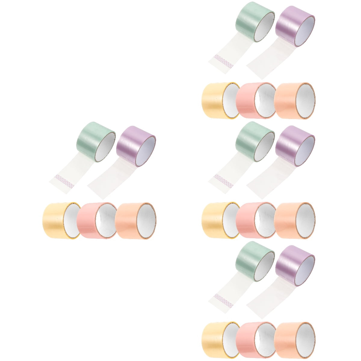 Worgeous 20 Rolls of Interesting Sticky Ball Tapes Decompression Plaything Colorful Adhesive Tapes