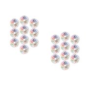 Worgeous 20 Sets Educational Resources Plastic Fraction Circles Kids Learning Props