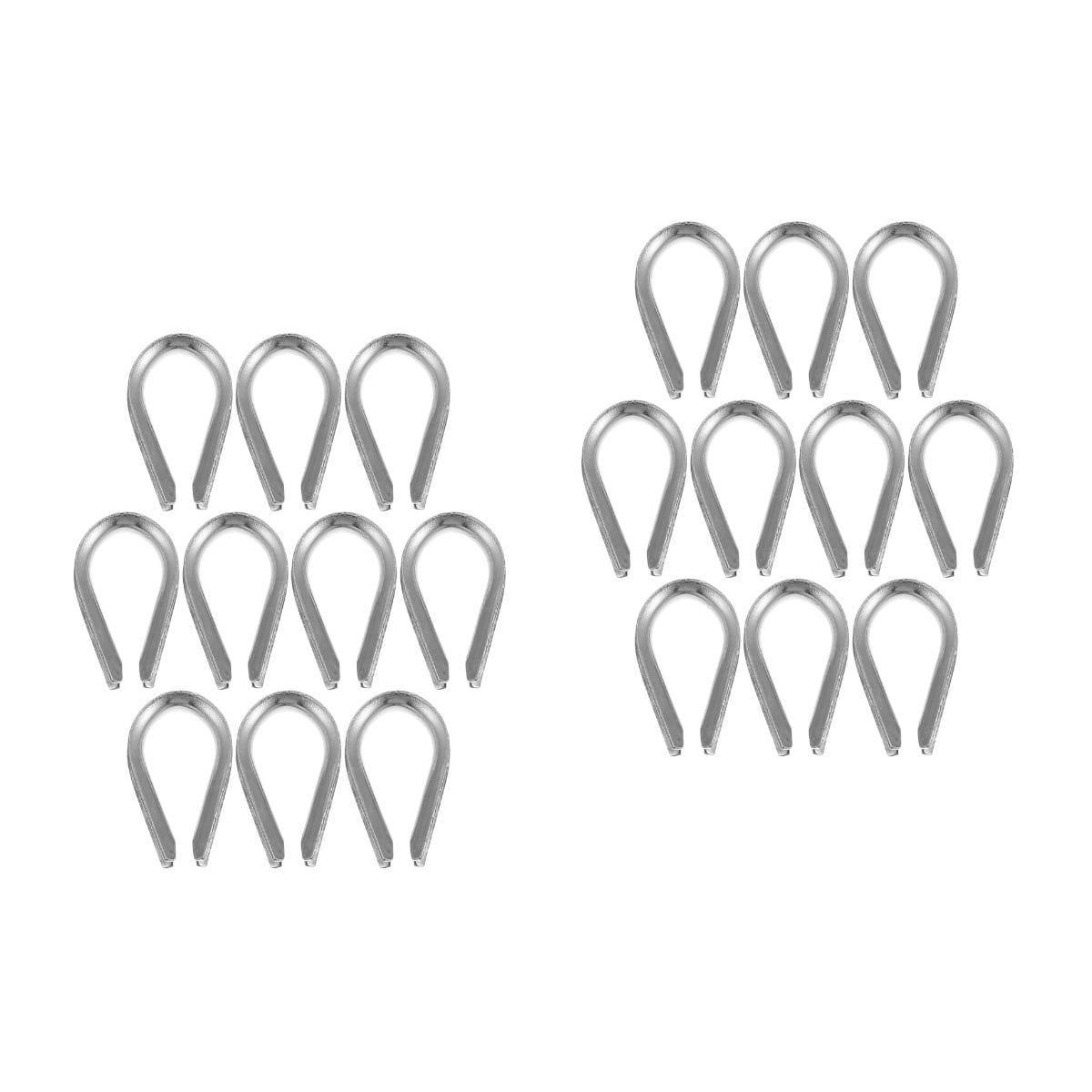 Worgeous 20 pcs Wire Rope Thimble Stainless Steel Cable Thimbles ...