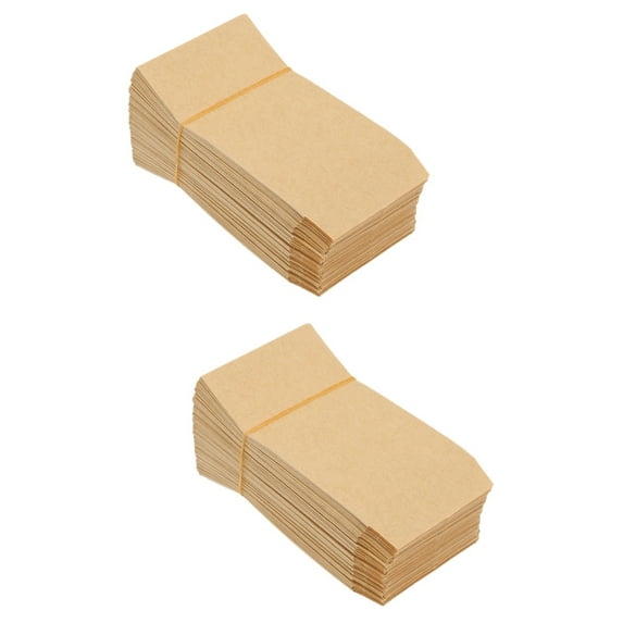 Worgeous 200 pcs  Seed Kraft Envelopes Corn Wheat Rice Packaging Storage Bags Seed Storage Packets