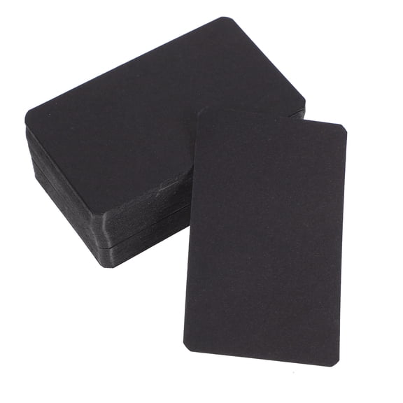 FONDOTIN Note Cards Black Paper 200Pcs 3.5x2.2x0.04In