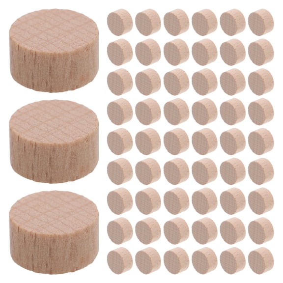 Worgeous 200pcs Small Wood Slices Crafts Cookies Log Rounds Rustic Wedding Centerpieces Ornaments DIY Unfinished Natural Wood Pieces Khaki 1CM