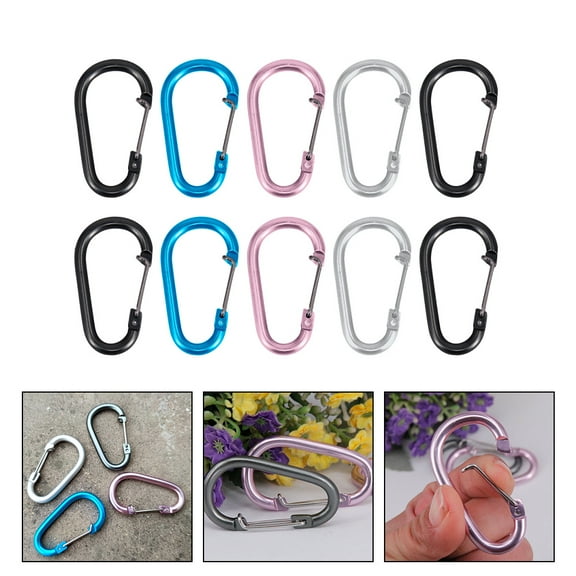 Worgeous 20pcs Aluminium Alloy Bottle Hook Reusable Kettle Carrying Clips (Random Color)