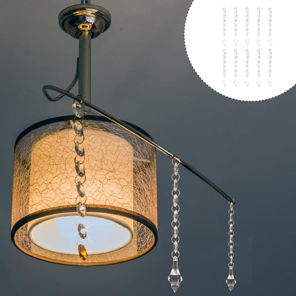 Phenofice Window Hanging Decor Chandelier Gems Hanging Ornaments Transparent 20Pcs