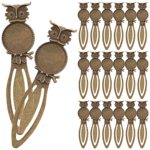 ETHZZLE Set of 20 Owl Metal Bookmarks for Graduates, 3.46 x 0.79 x 0.12 Inches, Ideal Graduation and Party Favors