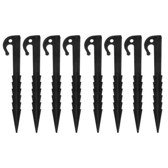 Worgeous 20pcs Plastic Tent Stakes Heavy Duty Ground Pegs for Outdoor Camping Windproof Fixing Lightweight Stakes for Garden Landscaping and Outdoor Decorations