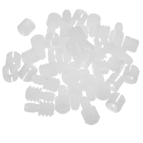 White Cabinet Connectors with Reliable PP Nylon Material for Home Use 20 Pieces Small Size