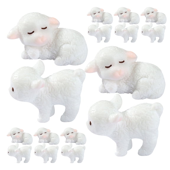 COSMOBETTY Mini Resin Lambs Coffee Bar Decor For Family present 20Pcs