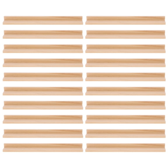 WHAMVOX Wooden Domino Trays for Holding Beige Multifunctional Design Ideal for Mexican Train and Board Games 20pcs