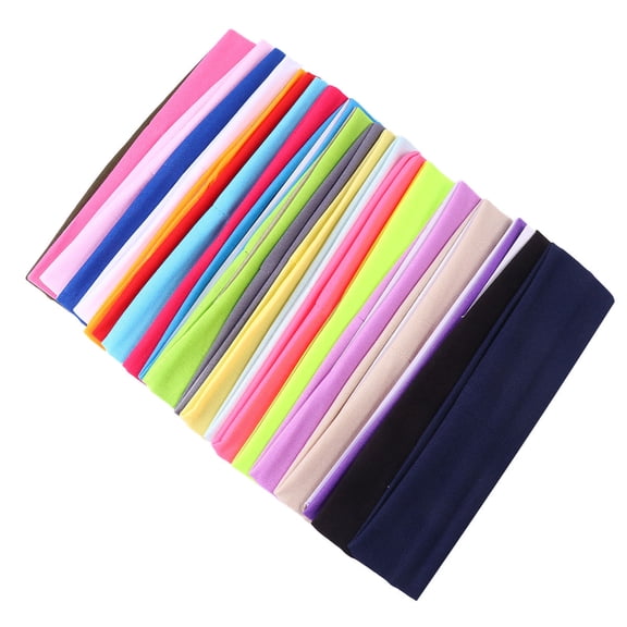 Worgeous  22 Pcs Sports Bandana Sweat Absorb Headband Yoga Hairband Headbands Miss