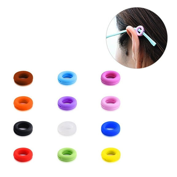 Worgeous 24 Pairs Yellow Glasses Retainers Non Slip Anti Lost Invisible Behind Ears For Climbing