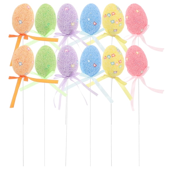 SKISUNO Set of 24 Decorative Easter Eggs in Assorted Colors, Realistic Design for Easter Party and Spring Home Decor