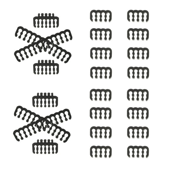 Worgeous 24pcs Wire Comb Kit Cable Management Tools Wire Organizer Comb Computer Case Water Cooling Cable Organizer