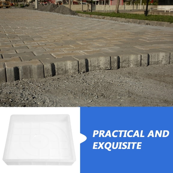 Worgeous 25 *25*4cm Faux Stepping Stone Mold Road Slab