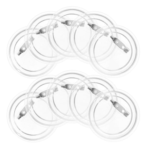 WHAMVOX Create Your Own Buttons with Clear Acrylic DIY Pin Making Kit for Crafts at Home Round 25pcs