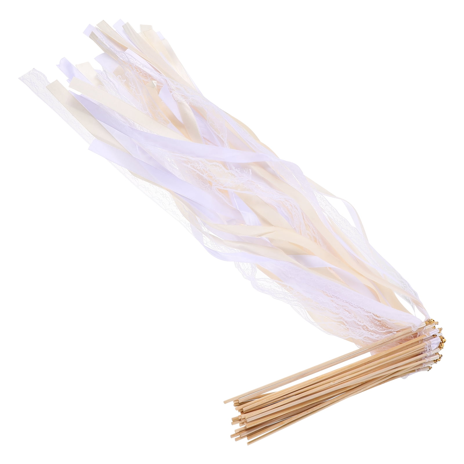 Worgeous 25 Pcs Wedding Accessories Ribbon Sticks Bride Balloon with ...