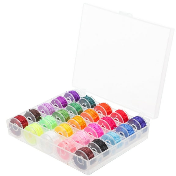 Worgeous 25 Rolls of Multi-use Strings DIY Bracelet Strings Elastic Beaded Strings Colored Beading Stretchy Ropes
