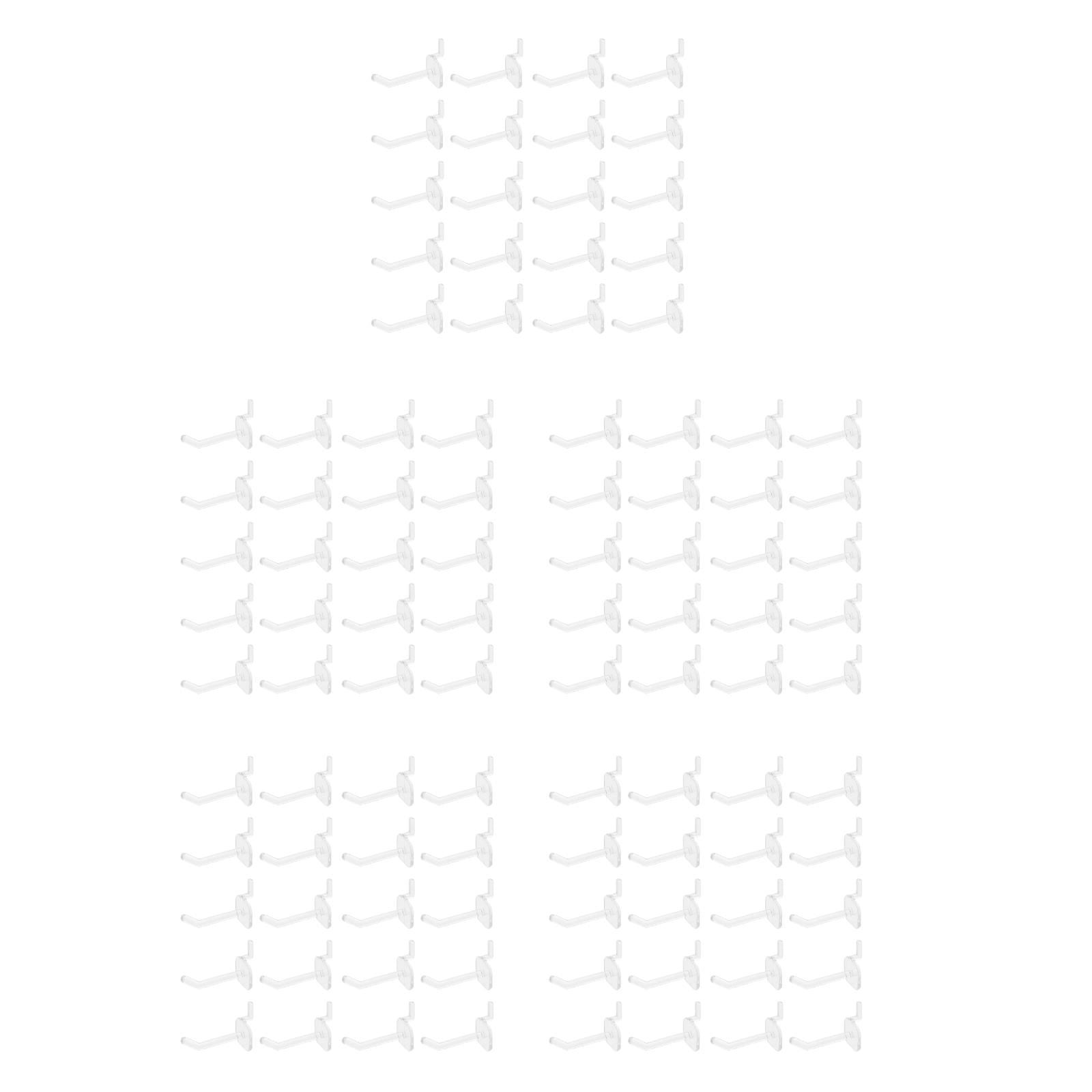 HINTRMENT  Transparent Plastic Pegboard Tool Hangers Sleek and Stable