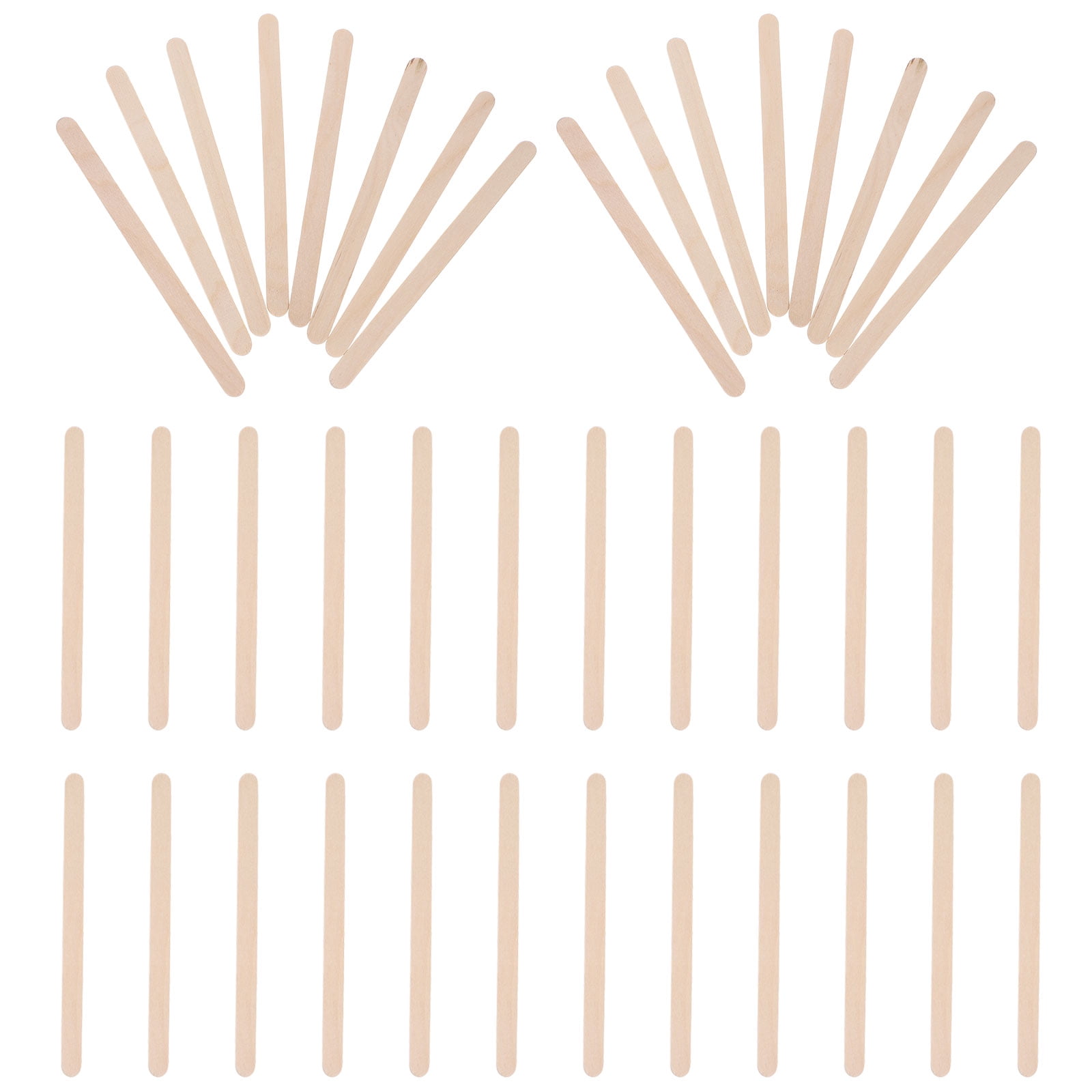Worgeous 250pcs Wood Craft Sticks Popsicle Sticks for Diy Crafts Waxing Blank Wood Craft Sticks