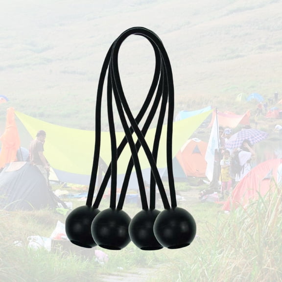 Worgeous 25pcs Heavy Duty Ball Head Bungee Cord 15.2cm Tarp Canopy Tie Down Strap