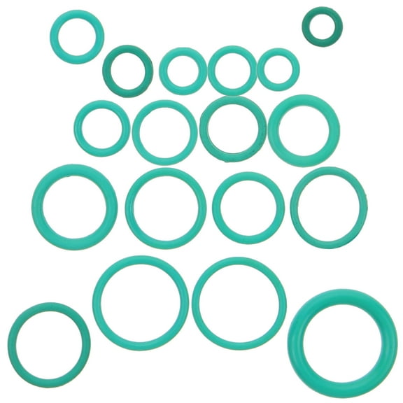 Worgeous 270 Pcs Car Air Conditioner Sealing Ring Gasket Kit Cars Green