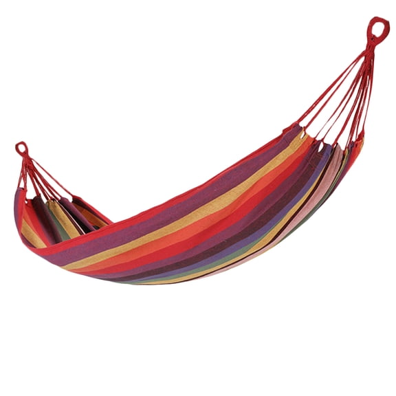 RENACLIPY Lightweight Outdoor Canvas Hammock Single Swing for Camping Traveling Backpacking