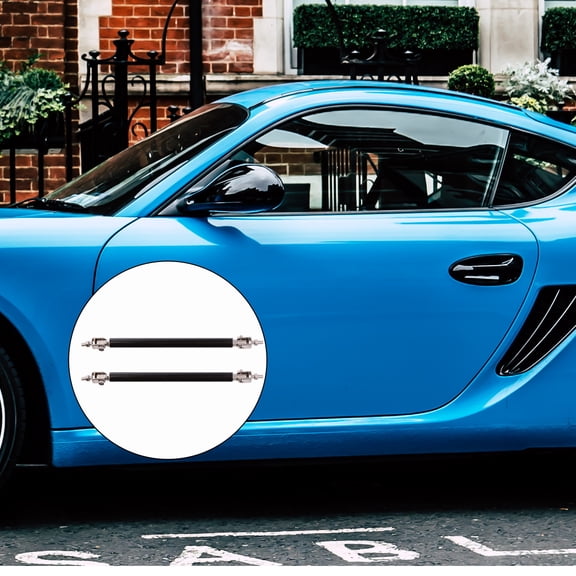 Worgeous 2PCS Car Rod Carbon Fiber Pull Bar Decorative Modification Surround