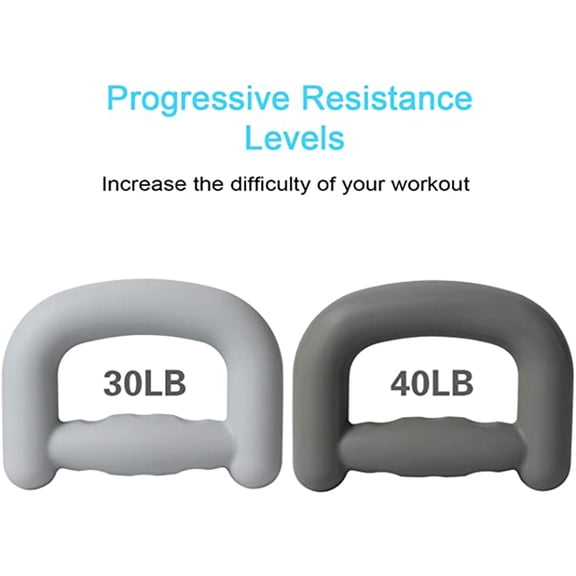 Phenofice Grip Strength Device Hand Grippers Silicone Assorted Gym Equipment 2PCS