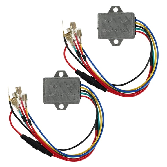 Worgeous 2PCS Horn Regulator Motorcycle Horn Controller Regulator Stabilizer for Electric Scooter Motorbike Supplies Universal Horn Rectifier Kit