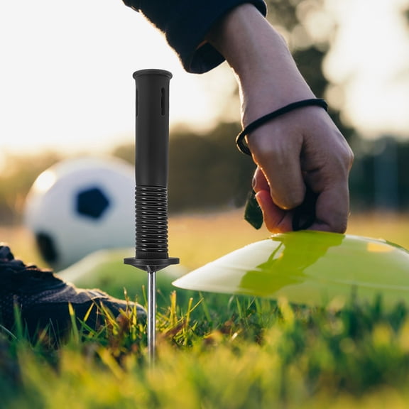 RENACLIPY Spring Loaded Soccer Field Markers with Black Steel and Plastic for Training and Practice