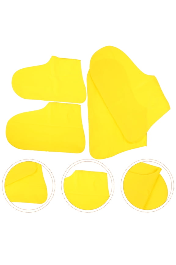 Outdoor Travel Accessory Latex Rain Boot Protector 2 Pairs for Hiking