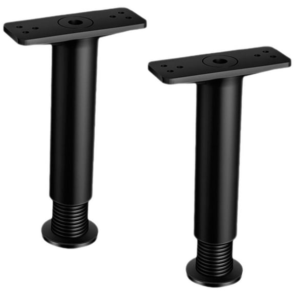 Worgeous 2Pcs Adjustable Bed Legs for Furniture 5.1x3.9x1.6in Heavy Duty Support with EVA