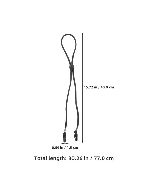 2-Pack Adjustable Hat Chin Straps with Clips, Windproof Retainers for Sun Hats, Bucket Hats, Outdoor Travel Accessories