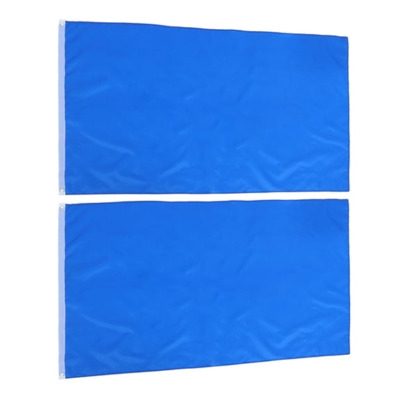 Worgeous 2-Pack Rectangular Flags with Grommets for Sports Events, Celebrations, and Outdoor Banner Displays