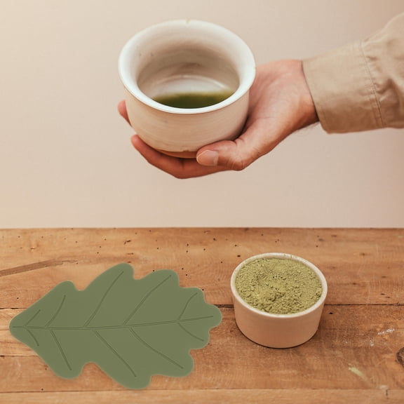 Worgeous 2Pcs Delicate up Mats Silicone Coaster  Heat Resistant Cup Mats Reusable Coasters for Home