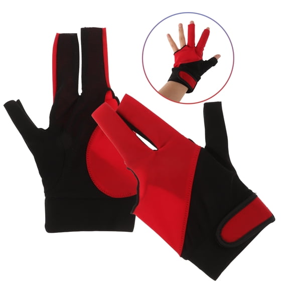 Worgeous Elastic Billiards Gloves Polyester Assorted Color 2Pcs