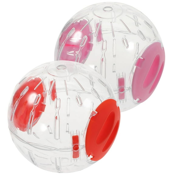 SEWCHICS Exercise Balls for Hamsters Pink Durable 2Pcs 4.72x4.72x4.72in