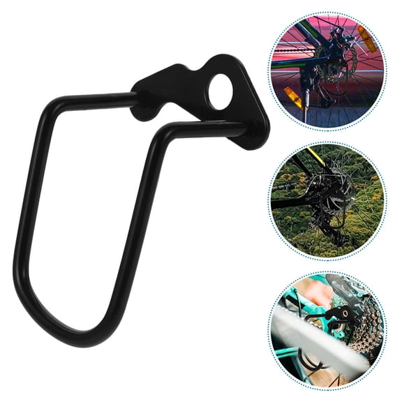 BESTYASH Rear Derailleur Guard Black Lightweight Impact Resistance 2Pcs