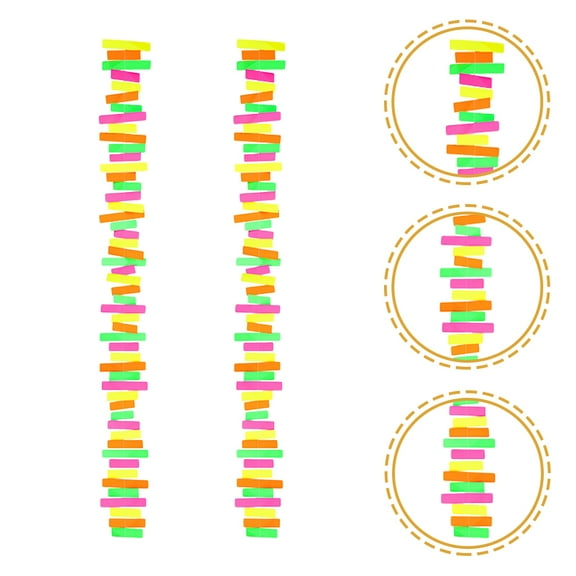 Worgeous Neon Banner Glow in The Dark Hanging Streamers Green 2Pcs