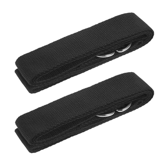 Worgeous 2-Pack Yoga Straps for Stretching and Exercise, Non-Elastic Reusable Bands, Essential Yoga Accessories for Daily Use