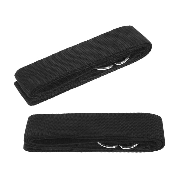 SWETRACE 2Pcs Yoga Accessories Yoga Band Webbing Black for Daily Use