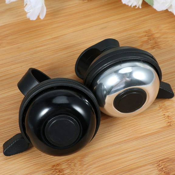FONDOTIN Bike Bell Set 2pcs Black Rotating Bells with Loud Sound for Road Safety and Cycling Accessories