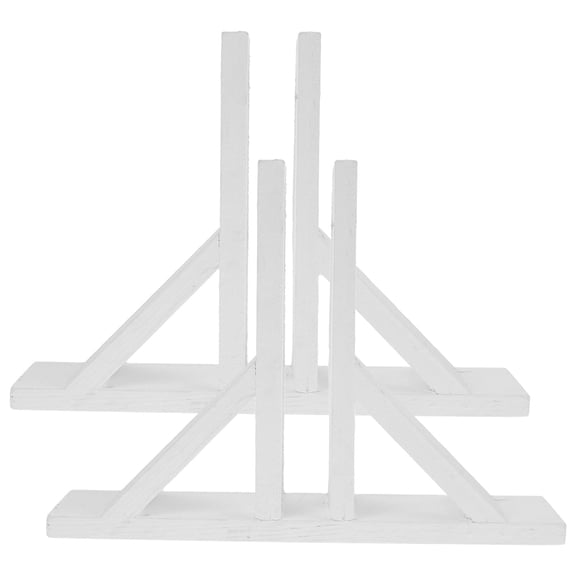 Worgeous 2Pcs Wood Fence Post Base Anti-tipping Garden Fence Support Holder Fence Supplies