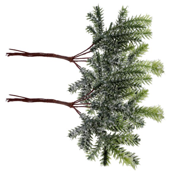 Worgeous Set of 2 Artificial Pine Stems for Home Decor, Realistic Greenery Accent for Indoor Decoration