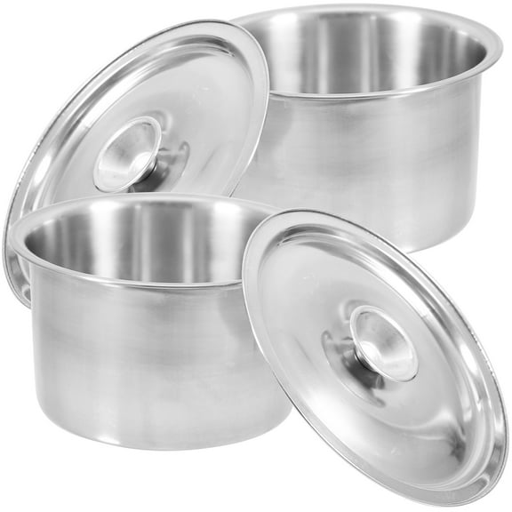 Worgeous 2Set Silver Food Storage Containers with Lids for Chefs 9.43X8.65X2.36in